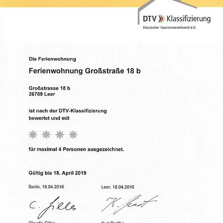 Appartement Grossstrasse 18 B